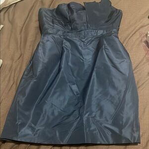 J crew silk strapless dress